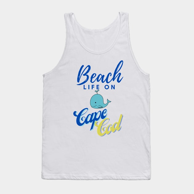 Beach Life on Cape Cod Tank Top by Blended Designs